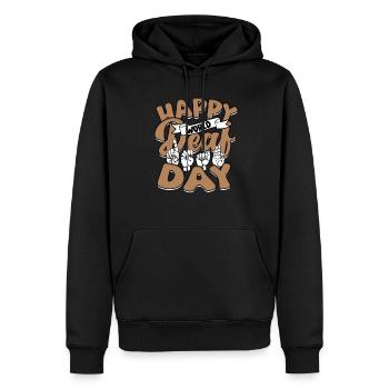 ASL Dolmetscher Happy World Deaf Day - Männer Premium Bio Hoodie - Schwarz - Vorne - Nico (187cm)