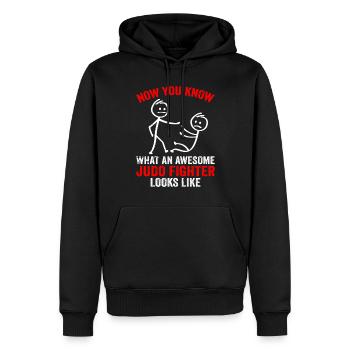 Now You Know What An Awesome judo Fighter Looks Li - Männer Premium Bio Hoodie - Schwarz - Vorne - Nico (187cm)