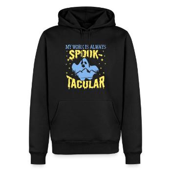 Paranormal Ghost Hunter Mon travail est effrayant - Sweat à capuche Premium bio Homme - noir - Devant - Nico (187cm)