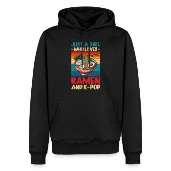 Ramen- Und K-Pop-Waren Kawaii Finger Herz - Männer Premium Bio Hoodie - Schwarz - Vorne - Nico (187cm)