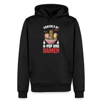Ramen- Und K-Pop-Waren Kawaii Finger Herz - Männer Premium Bio Hoodie - Schwarz - Vorne - Nico (187cm)
