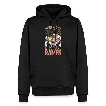 Ramen- Und K-Pop-Waren Kawaii Finger Herz - Männer Premium Bio Hoodie - Schwarz - Vorne - Nico (187cm)