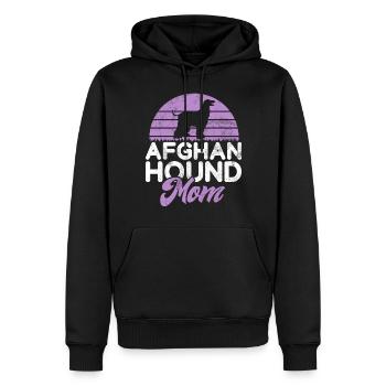 Afghan Hound Gifts - Männer Premium Bio Hoodie - Schwarz - Vorne - Nico (187cm)