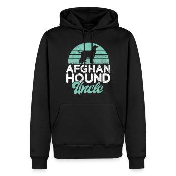 Cadeaux pour les chiens afghans - Sweat à capuche Premium bio Homme - noir - Devant - Nico (187cm)