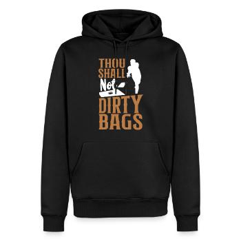 Cornhole Team Bean Bag Player - Männer Premium Bio Hoodie - Schwarz - Vorne - Nico (187cm)