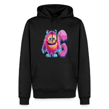 Monster-design Für Kinder – Sechs Jahre - Männer Premium Bio Hoodie - Schwarz - Vorne - Nico (187cm)