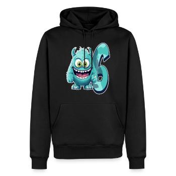 Monster-design Für Kinder – Sechs Jahre - Männer Premium Bio Hoodie - Schwarz - Vorne - Nico (187cm)