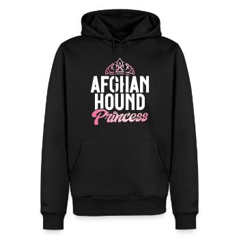 Afghan Hound Gifts - Männer Premium Bio Hoodie - Schwarz - Vorne - Nico (187cm)