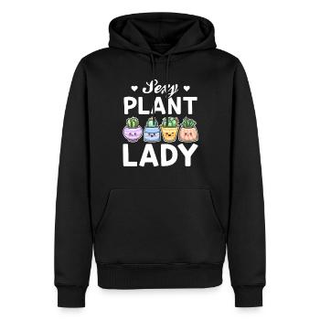 Jardinier Amateur de Plantes Jardinier Fille Jardinière - Plante Sexy - Sweat à capuche Premium bio Homme - noir - Devant - Nico (187cm)