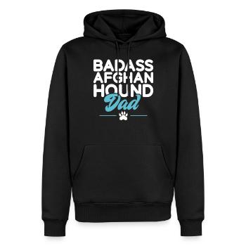 Cadeaux pour les chiens afghans - Sweat à capuche Premium bio Homme - noir - Devant - Nico (187cm)