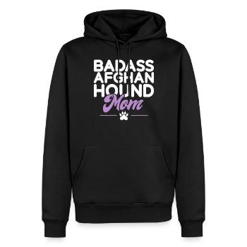 Cadeaux pour les chiens afghans - Sweat à capuche Premium bio Homme - noir - Devant - Nico (187cm)