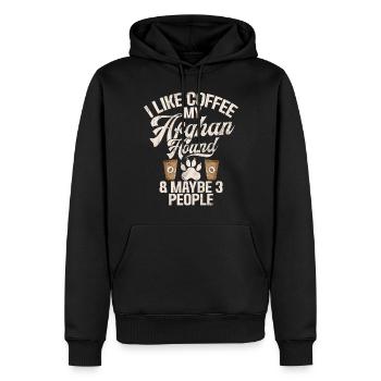 Cadeaux pour les chiens afghans - Sweat à capuche Premium bio Homme - noir - Devant - Nico (187cm)