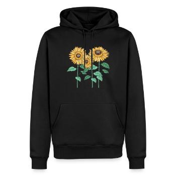 Gardening Plant Lover Sunflowers - Männer Premium Bio Hoodie - Schwarz - Vorne - Nico (187cm)