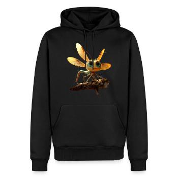 Libelle Dragonfly Bunte Flügel Süße Libellen - Männer Premium Bio Hoodie - Schwarz - Vorne - Nico (187cm)