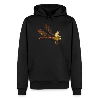 Libelle Dragonfly Bunte Flügel Süße Libellen - Männer Premium Bio Hoodie - Schwarz - Vorne - Nico (187cm)