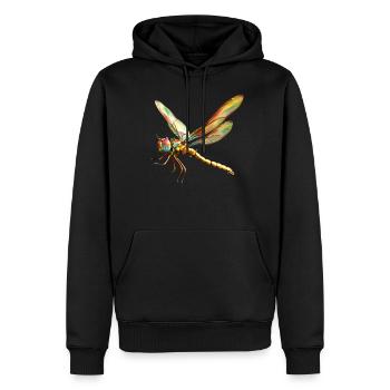 Libelle Dragonfly Bunte Flügel Süße Libellen - Männer Premium Bio Hoodie - Schwarz - Vorne - Nico (187cm)