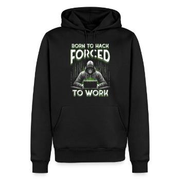 Penetrationstester Penetration Tester Born to hack - Men’s Premium Organic Hoodie - black - Front - Nico (187cm)