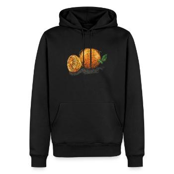 Alles, Was Mit Zitrusfrüchten Zu Tun Hat, Mit - Männer Premium Bio Hoodie - Schwarz - Vorne - Nico (187cm)