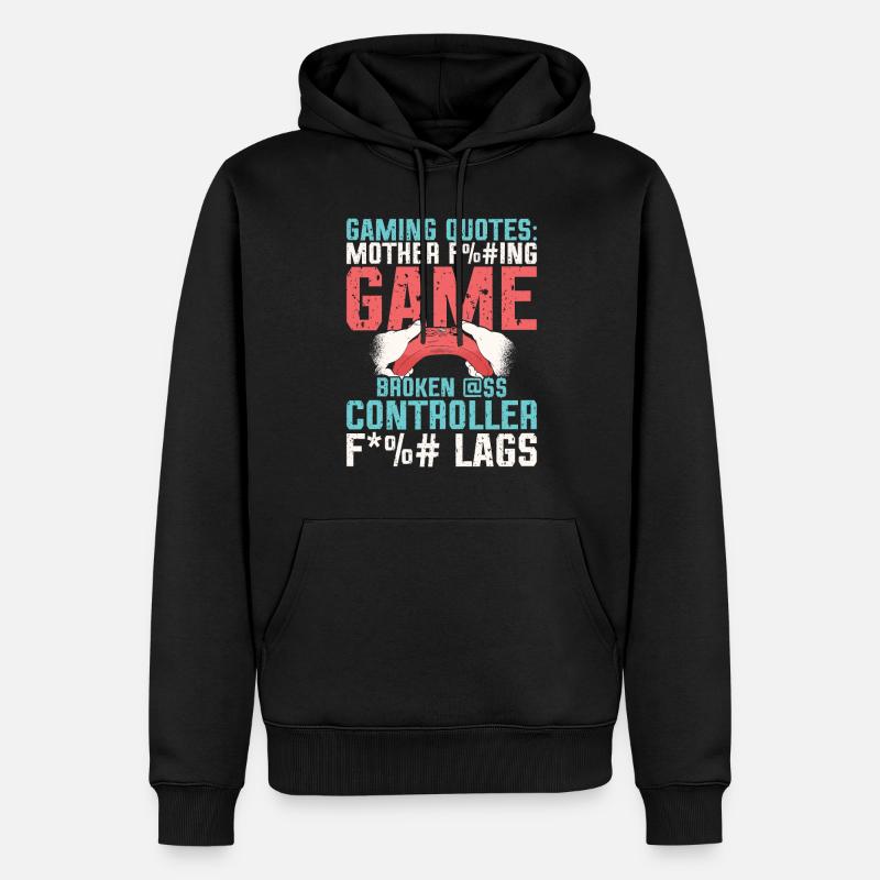 Capturez les frustrations du jeu. - Sweat à capuche Premium bio Homme - noir