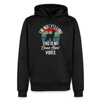 Cadeaux pour les chiens afghans - Sweat à capuche Premium bio Homme - noir - Devant - Nico (187cm)