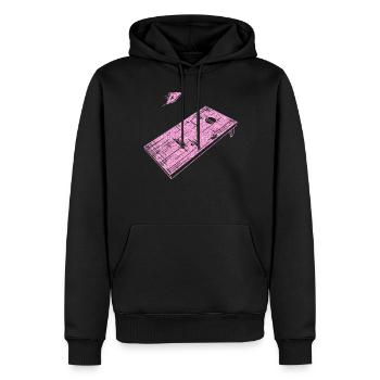 Cornhole Team Bean Bag Player - Männer Premium Bio Hoodie - Schwarz - Vorne - Nico (187cm)