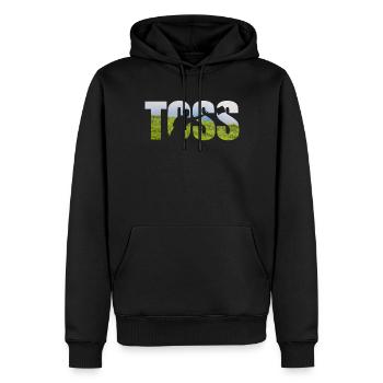 Cornhole Team Bean Bag Player - Männer Premium Bio Hoodie - Schwarz - Vorne - Nico (187cm)