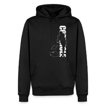 Cornhole Team Bean Bag Player - Männer Premium Bio Hoodie - Schwarz - Vorne - Nico (187cm)