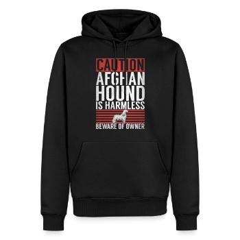 Cadeaux pour les chiens afghans - Sweat à capuche Premium bio Homme - noir - Devant - Nico (187cm)