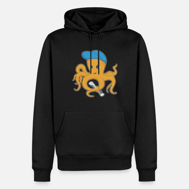 Journal Octopus - Sweat à capuche Premium bio Homme - noir