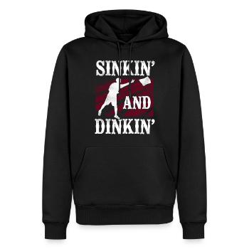 Cornhole Team Bean Bag Player - Männer Premium Bio Hoodie - Schwarz - Vorne - Nico (187cm)