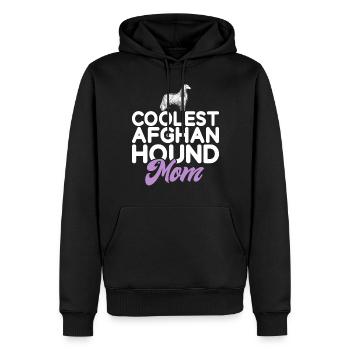 Afghan Hound Gifts - Männer Premium Bio Hoodie - Schwarz - Vorne - Nico (187cm)