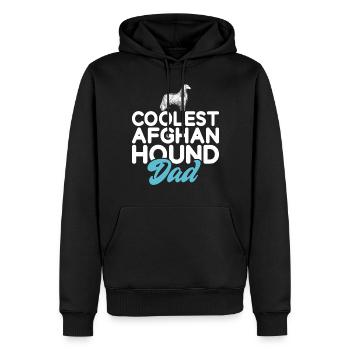 Afghan Hound Gifts - Männer Premium Bio Hoodie - Schwarz - Vorne - Nico (187cm)