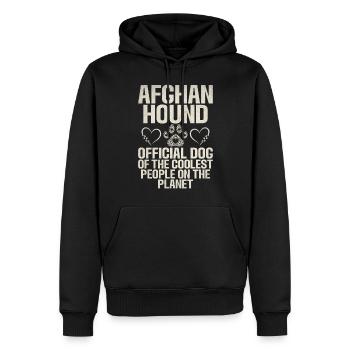 Cadeaux pour les chiens afghans - Sweat à capuche Premium bio Homme - noir - Devant - Nico (187cm)