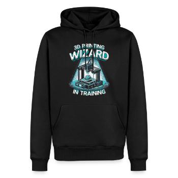 3D Printing 3D Printing Wizard In Training - Men’s Premium Organic Hoodie - black - Front - Nico (187cm)