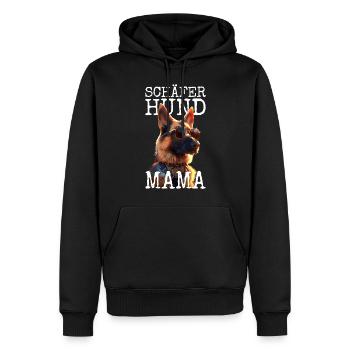 Berger allemand Maman Maîtresse Fête des mères Chiens de berger - Sweat à capuche Premium bio Homme - noir - Devant - Nico (187cm)