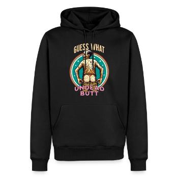 Drôle de dicton effrayant déguisement Mort-vivant - Sweat à capuche Premium bio Homme - noir - Devant - Nico (187cm)