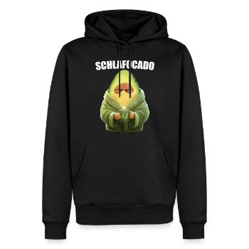 Avocado Schlafocado Kaffee Morgenmuffel Geschenk - Männer Premium Bio Hoodie - Schwarz - Vorne - Nico (187cm)
