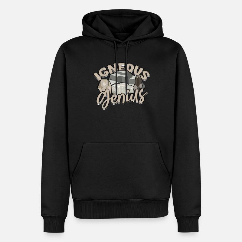 Géologue géologue Igneuous Genius - Sweat à capuche Premium bio Homme - noir