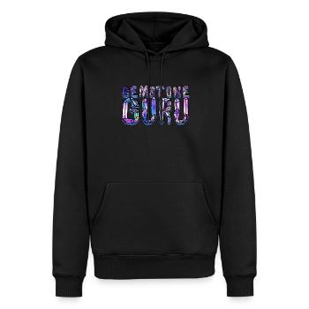 Géologie Géologue Géosciences Gourou des pierres précieuses - Sweat à capuche Premium bio Homme - noir - Devant - Nico (187cm)