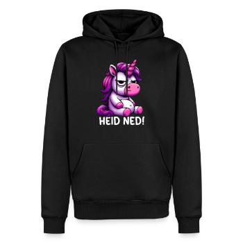 Heid Ned - Männer Premium Bio Hoodie - Schwarz - Vorne - Nico (187cm)