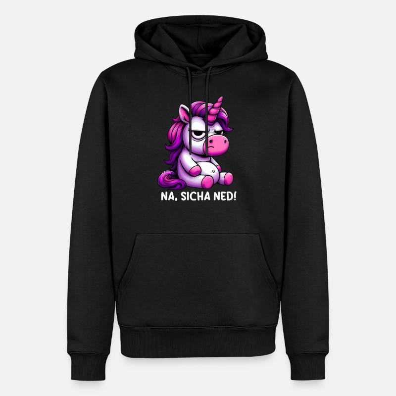 Na Sicha Ned - Sweat à capuche Premium bio Homme - noir