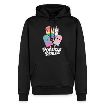 Eis am Stiel Dealer Lustiges Eis am Stiel Naschkatze - Männer Premium Bio Hoodie - Schwarz - Vorne - Nico (187cm)