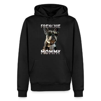 Frenchie Mommy Mama Muttertag Französische Dogge - Männer Premium Bio Hoodie - Schwarz - Vorne - Nico (187cm)