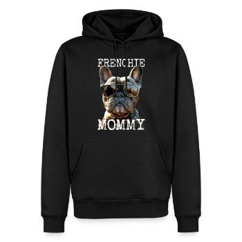 Frenchie Mommy Mama Muttertag Französische Dogge - Männer Premium Bio Hoodie - Schwarz - Vorne - Nico (187cm)