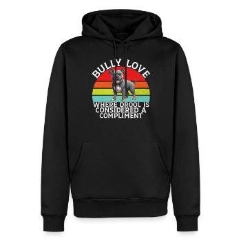 Cadeaux American Bully - Sweat à capuche Premium bio Homme - noir - Devant - Nico (187cm)