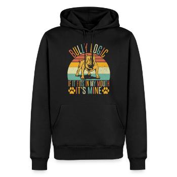 American Bully Gifts - Männer Premium Bio Hoodie - Schwarz - Vorne - Nico (187cm)