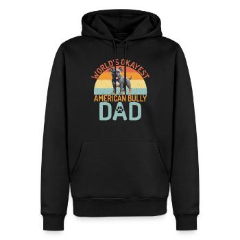Cadeaux American Bully - Sweat à capuche Premium bio Homme - noir - Devant - Nico (187cm)