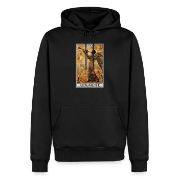 Tarot Cards Tarot Card 20 Judgment Court - Men’s Premium Organic Hoodie - black - Front - Nico (187cm)