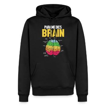 Paramedics Brain Funny Medical EMS EMT - Men’s Premium Organic Hoodie - black - Front - Nico (187cm)