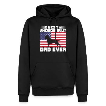 Cadeaux American Bully - Sweat à capuche Premium bio Homme - noir - Devant - Nico (187cm)